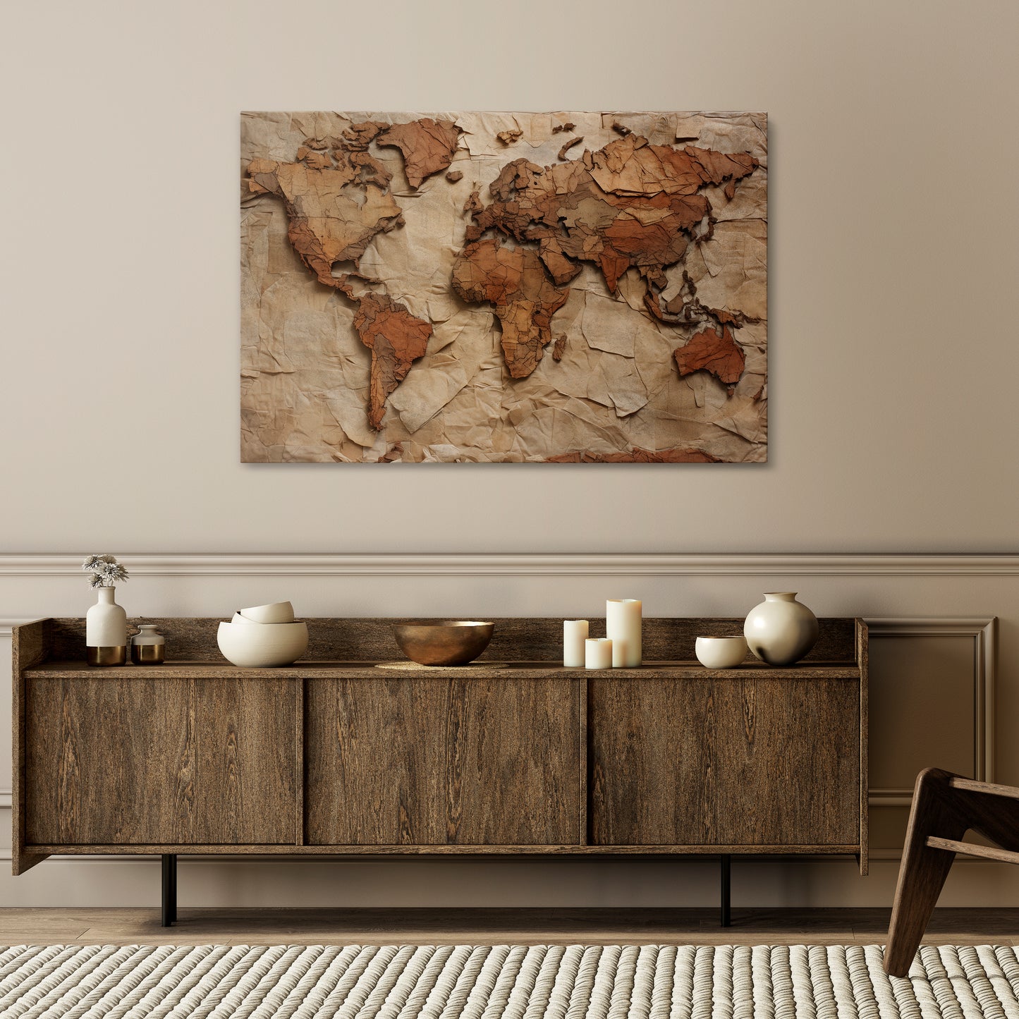 PAPERY PLANET LANDSCAPE Stampa su tela orizzontale