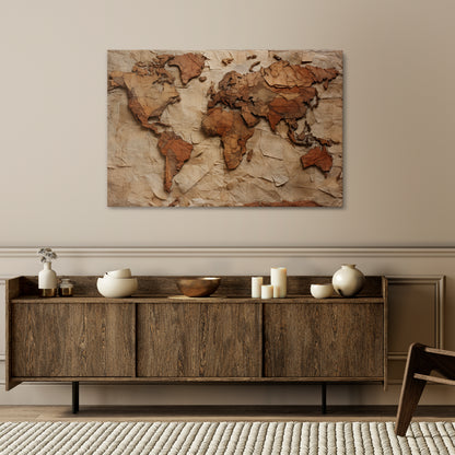 PAPERY PLANET LANDSCAPE Stampa su tela orizzontale