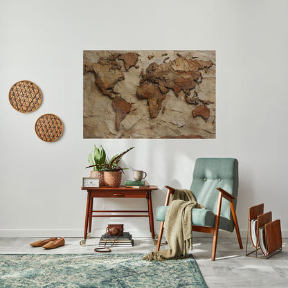 PAPERY PLANET LANDSCAPE Poster orizzontale staccabile e attaccabile
