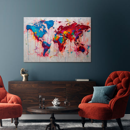 ARTISTIC ATLAS Stampa su tela orizzontale