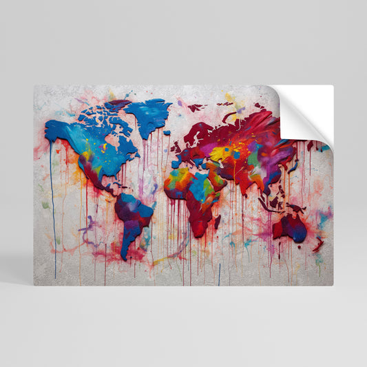 Poster orizzontale staccabile e attaccabile ATLANTE ARTISTICO
