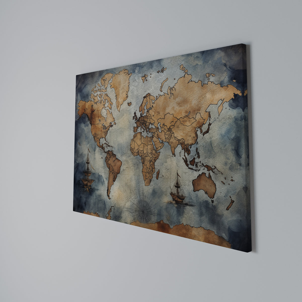 WAVES OF DISCOVERY Stampa su tela orizzontale