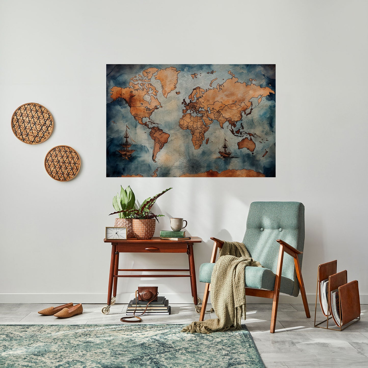 Poster orizzontale staccabile e attaccabile WAVES OF DISCOVERY
