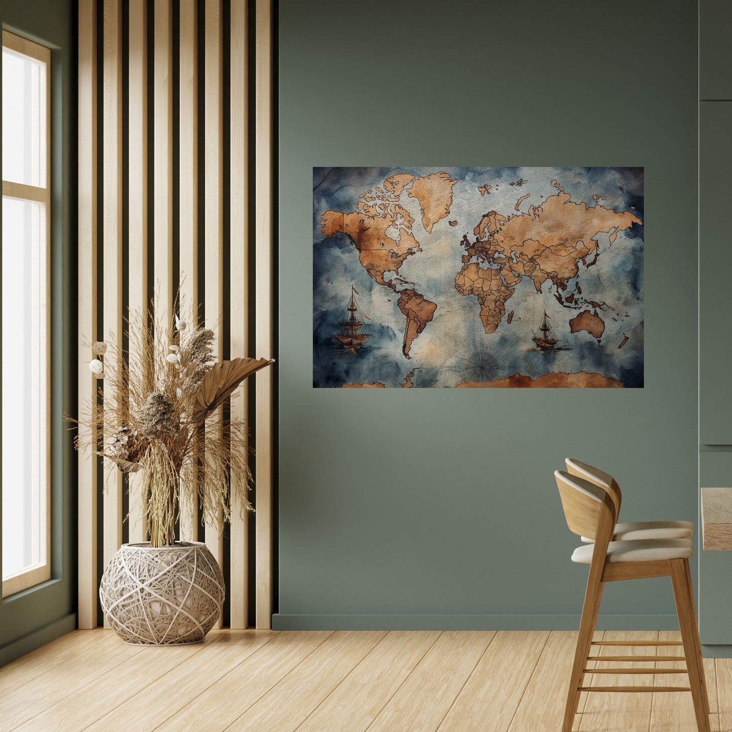 Poster orizzontale staccabile e attaccabile WAVES OF DISCOVERY