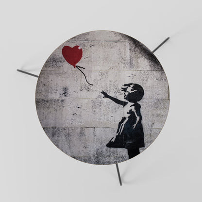 BALLON GIRL (BANKSY) Tavolino da caffè 60