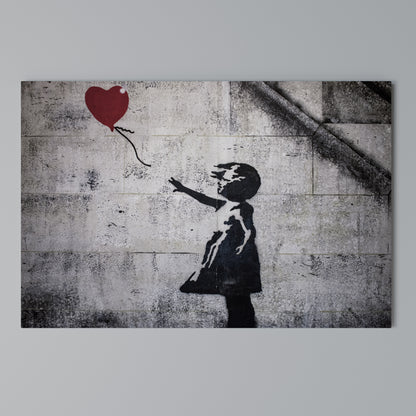 BALLON GIRL (BANKSY) Stampa su tela orizzontale