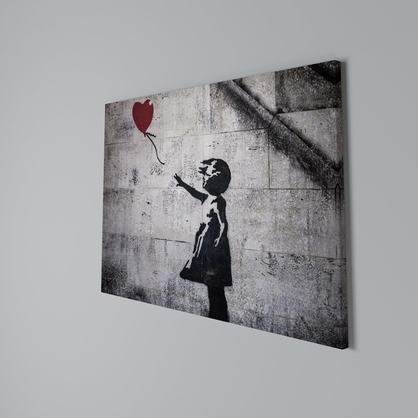 BALLON GIRL (BANKSY) Stampa su tela orizzontale