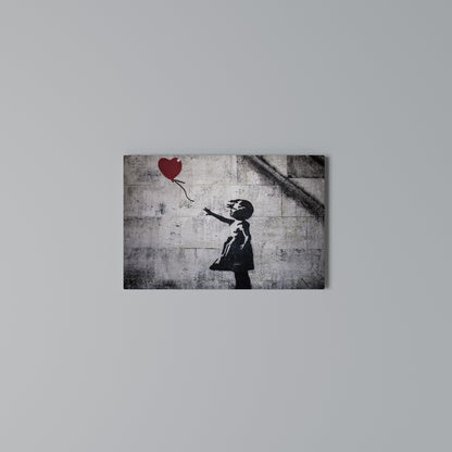 BALLON GIRL (BANKSY) Stampa su tela orizzontale