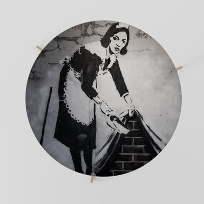 SPAZZANDO SOTTO (BANKSY) Tavolino da caffè 69