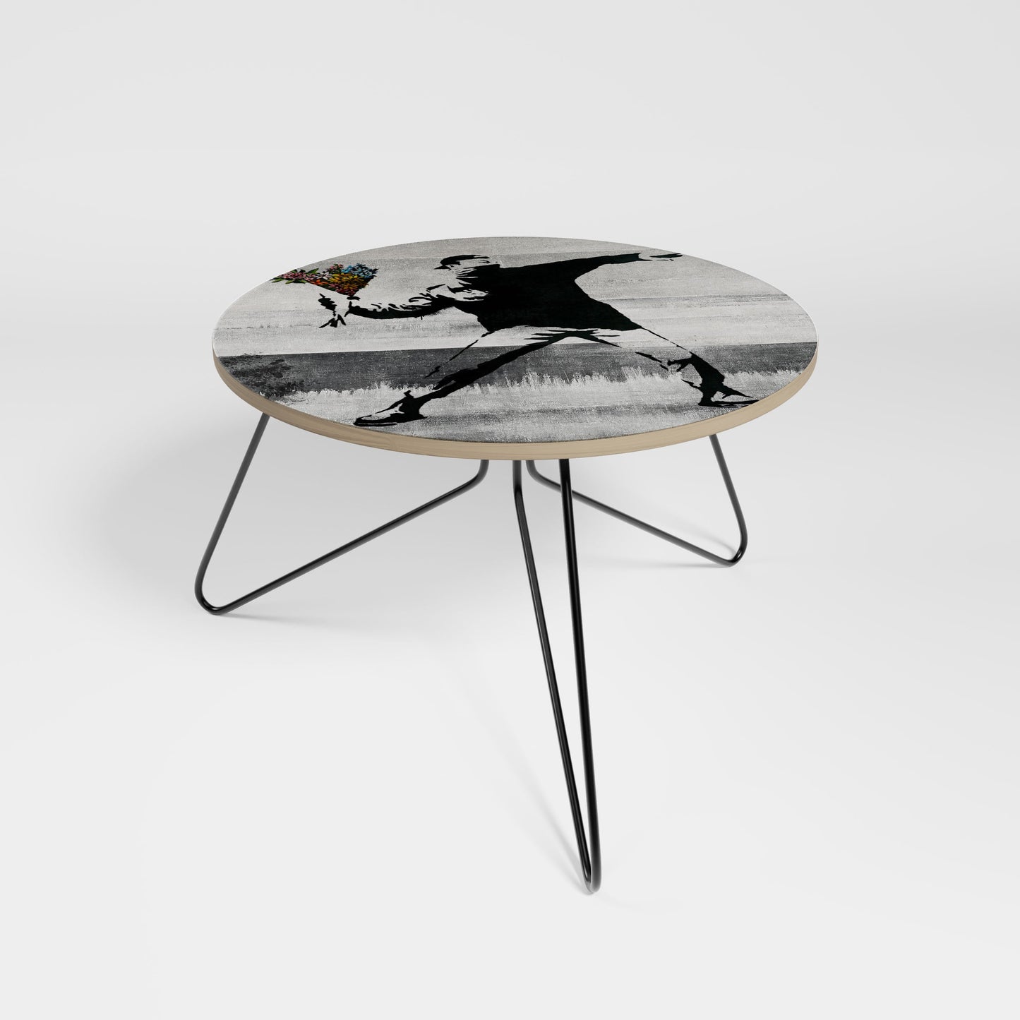 FLOWER BOMBER (BANKSY) Small Coffee Table
