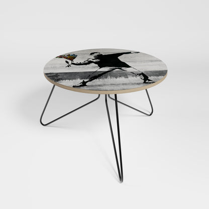 FLOWER BOMBER (BANKSY) Small Coffee Table