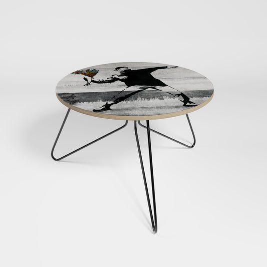 FLOWER BOMBER (BANKSY) Small Coffee Table