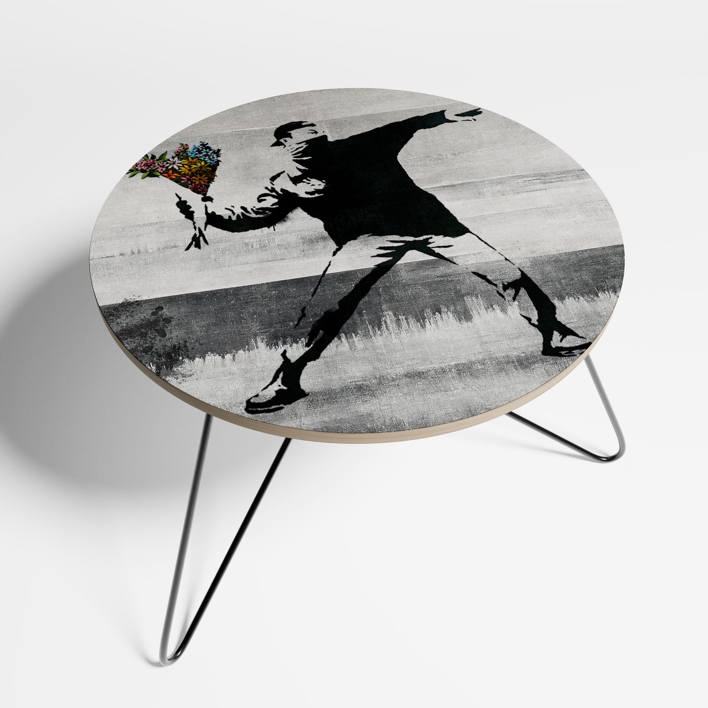FLOWER BOMBER (BANKSY) Small Coffee Table
