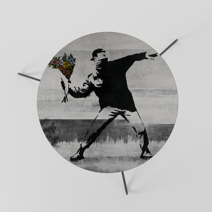 Tavolino da caffè FLOWER BOMBER (BANKSY) 60
