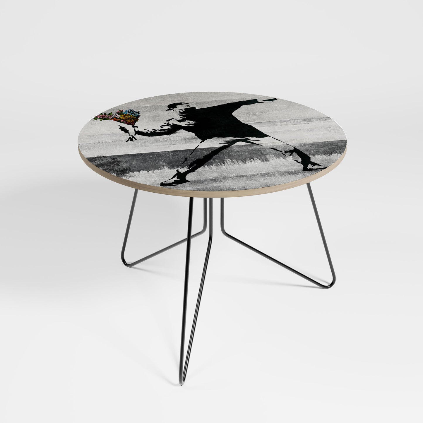FLOWER BOMBER (BANKSY) Large Coffee Table
