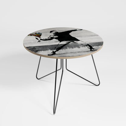 FLOWER BOMBER (BANKSY) Large Coffee Table