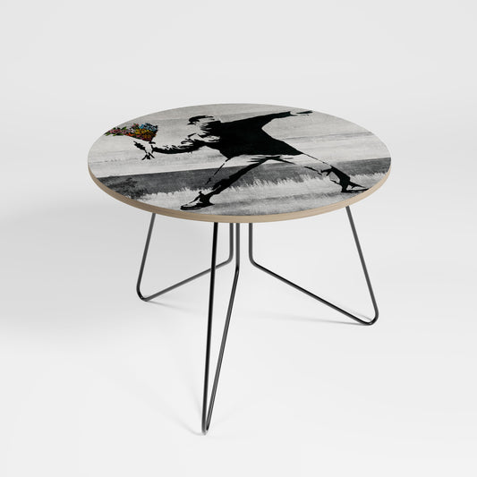 FLOWER BOMBER (BANKSY) Large Coffee Table