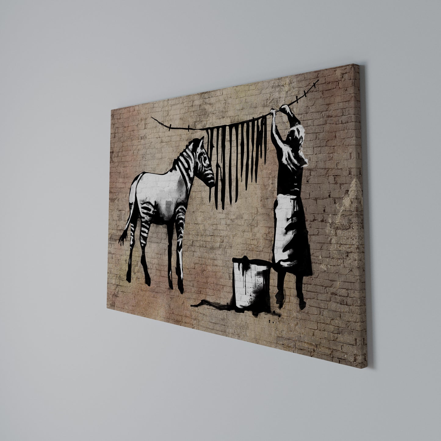 TIDY ZEBRA Stampa su tela orizzontale