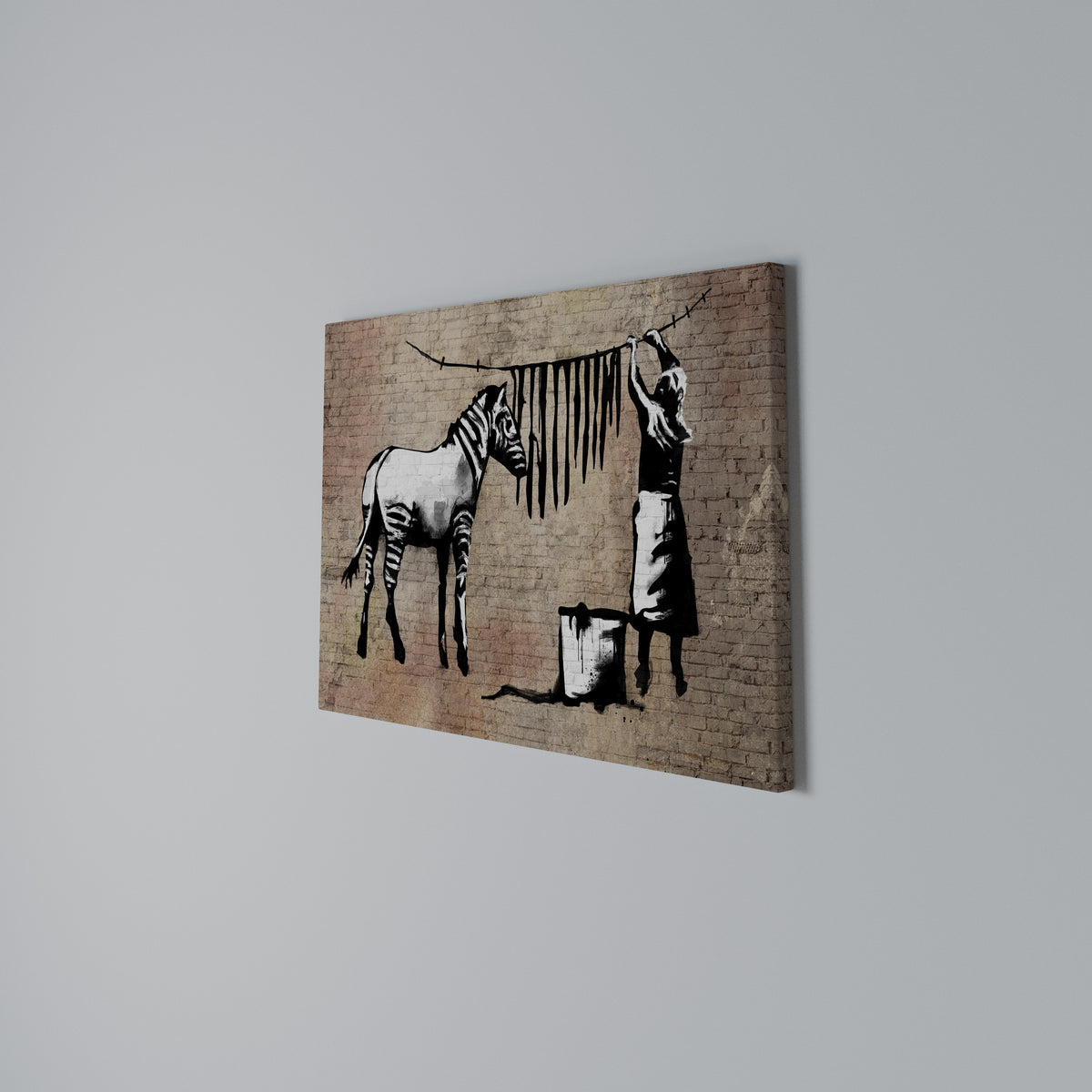 TIDY ZEBRA Stampa su tela orizzontale