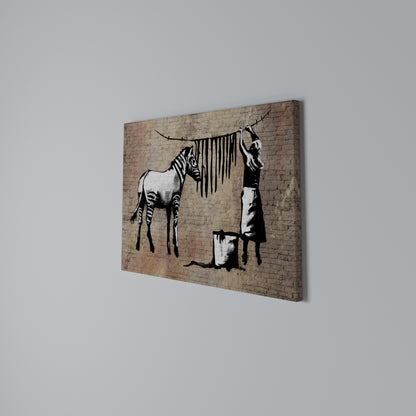 TIDY ZEBRA Stampa su tela orizzontale