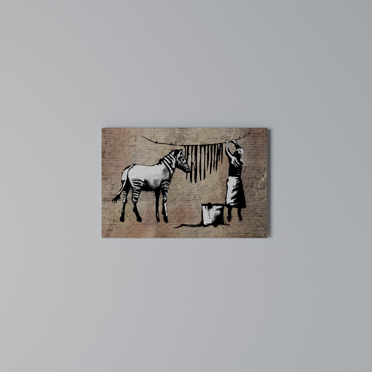 TIDY ZEBRA Stampa su tela orizzontale