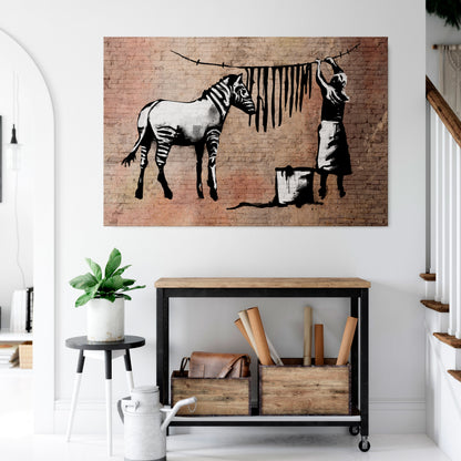 TIDY ZEBRA Stampa su tela orizzontale
