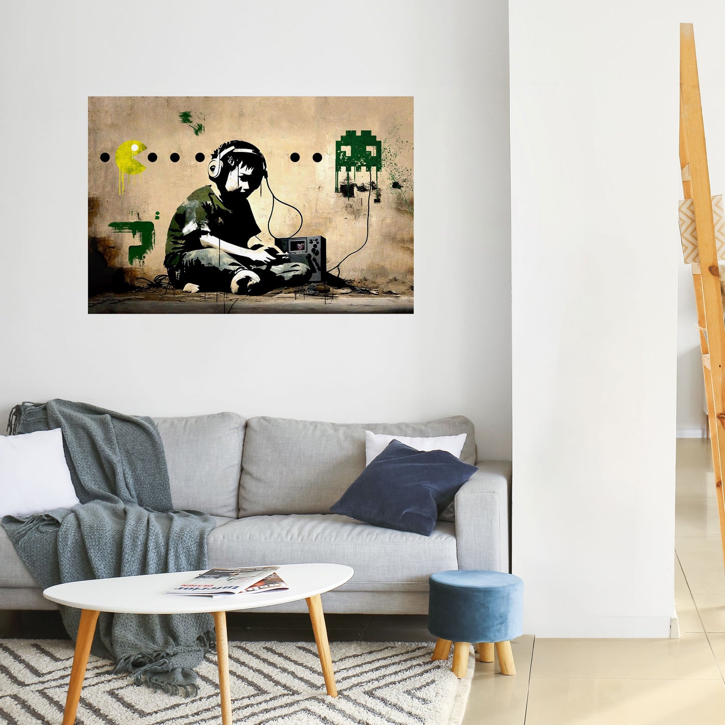 Poster orizzontale staccabile e attaccabile VIRTUAL RETRO REVIVAL