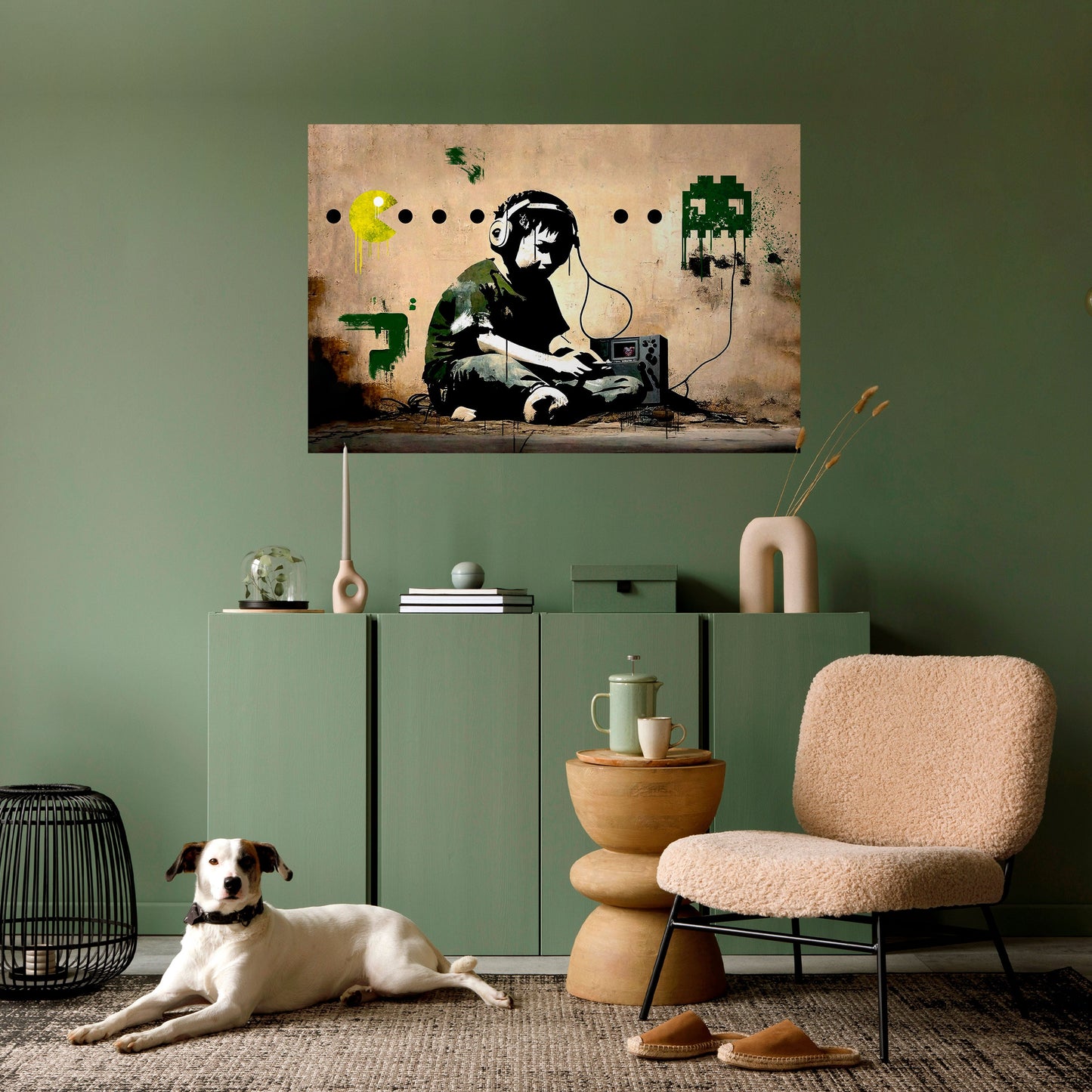 Poster orizzontale staccabile e attaccabile VIRTUAL RETRO REVIVAL