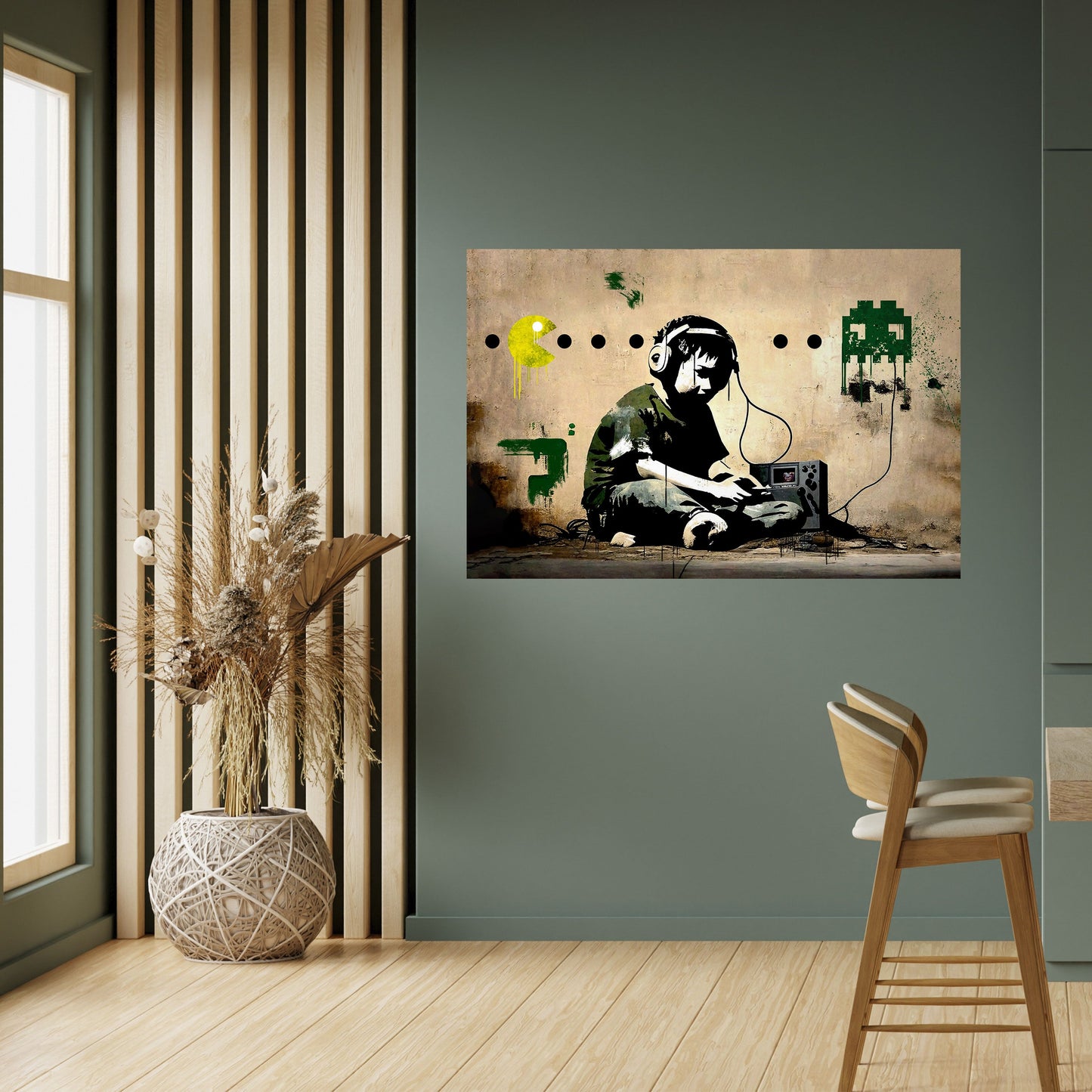 Poster orizzontale staccabile e attaccabile VIRTUAL RETRO REVIVAL