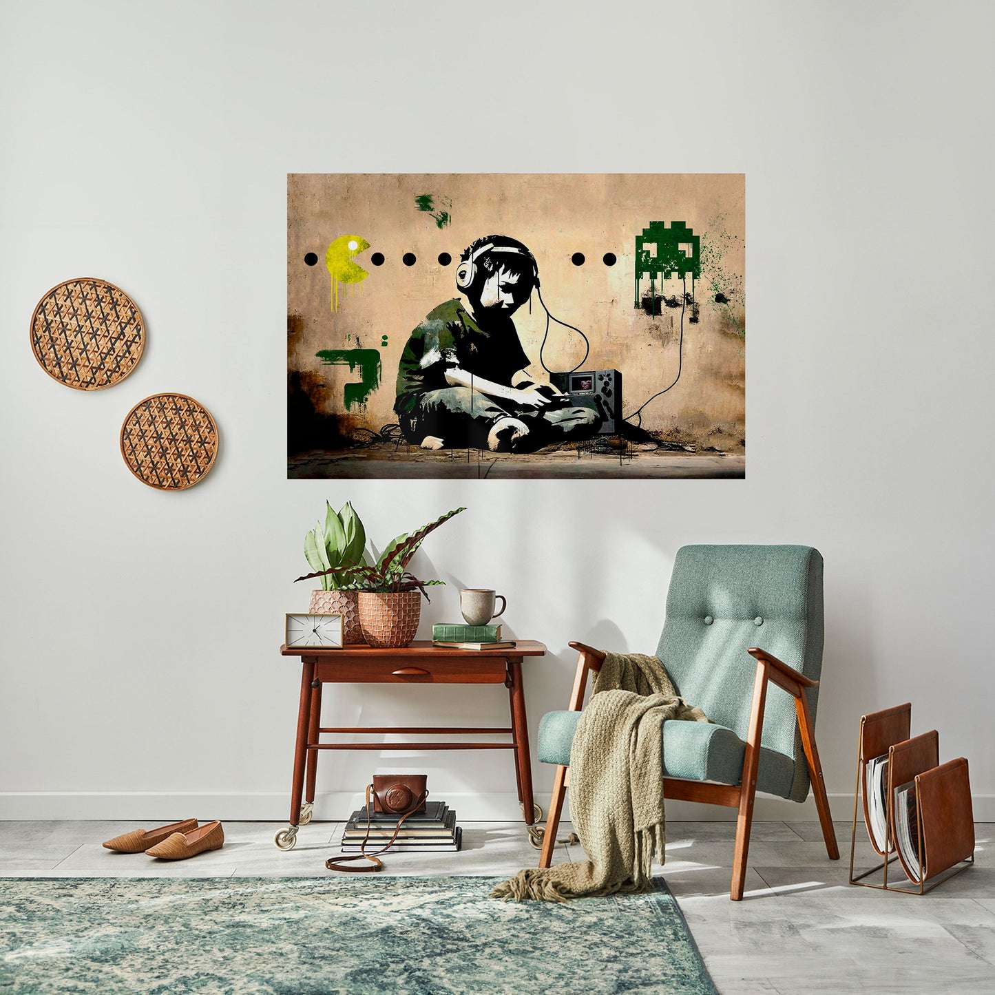 Poster orizzontale staccabile e attaccabile VIRTUAL RETRO REVIVAL
