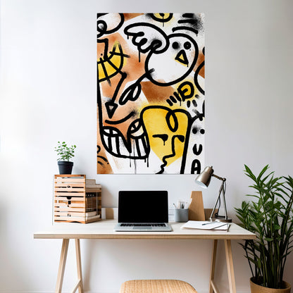 Poster verticale staccabile e attaccabile URBAN CANVAS