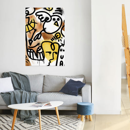 Poster verticale staccabile e attaccabile URBAN CANVAS