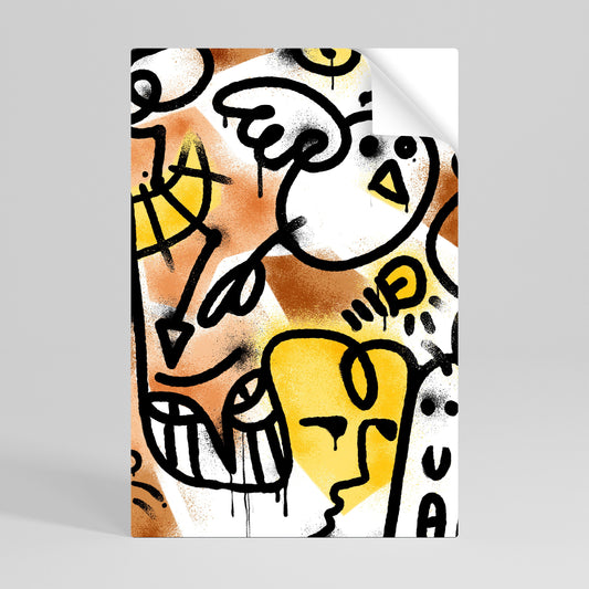 Poster verticale staccabile e attaccabile URBAN CANVAS