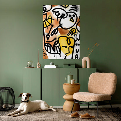 Poster verticale staccabile e attaccabile URBAN CANVAS