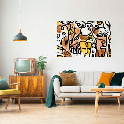Poster orizzontale staccabile e attaccabile URBAN CANVAS