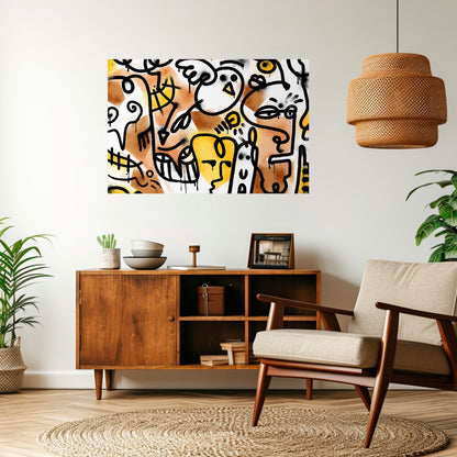 Poster orizzontale staccabile e attaccabile URBAN CANVAS