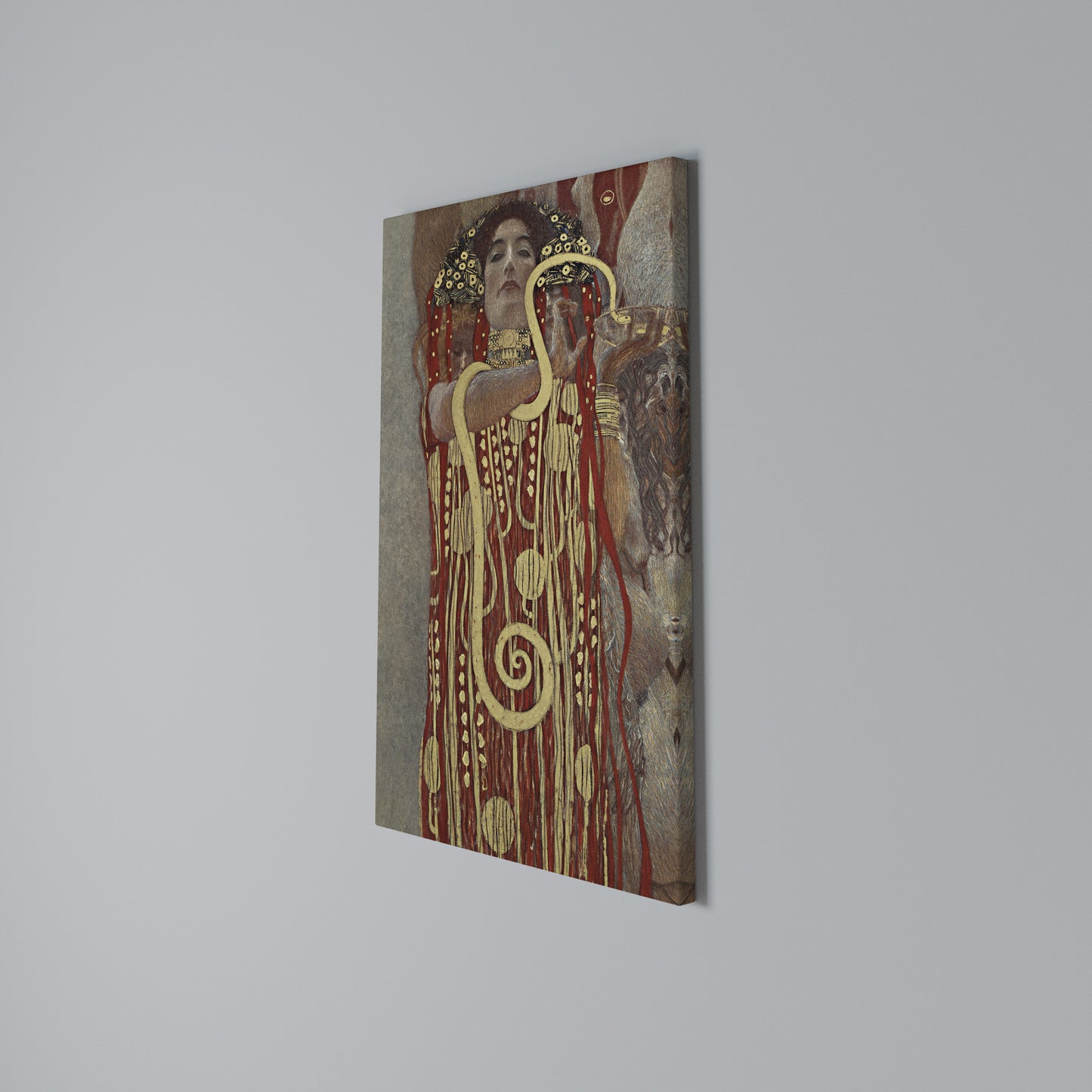 HYGIEIA BY KLIMT Stampa su Tela Verticale