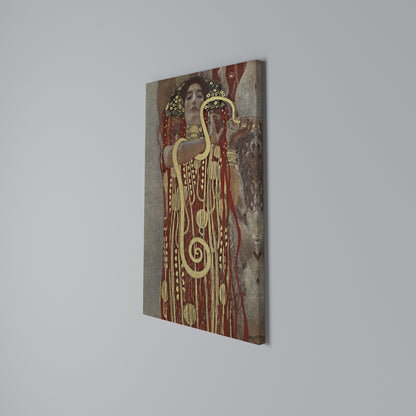 HYGIEIA BY KLIMT Stampa su Tela Verticale