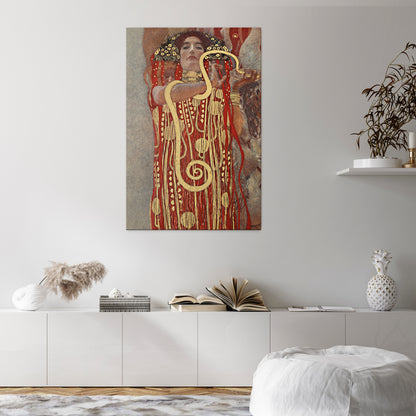 HYGIEIA BY KLIMT Stampa su tela verticale