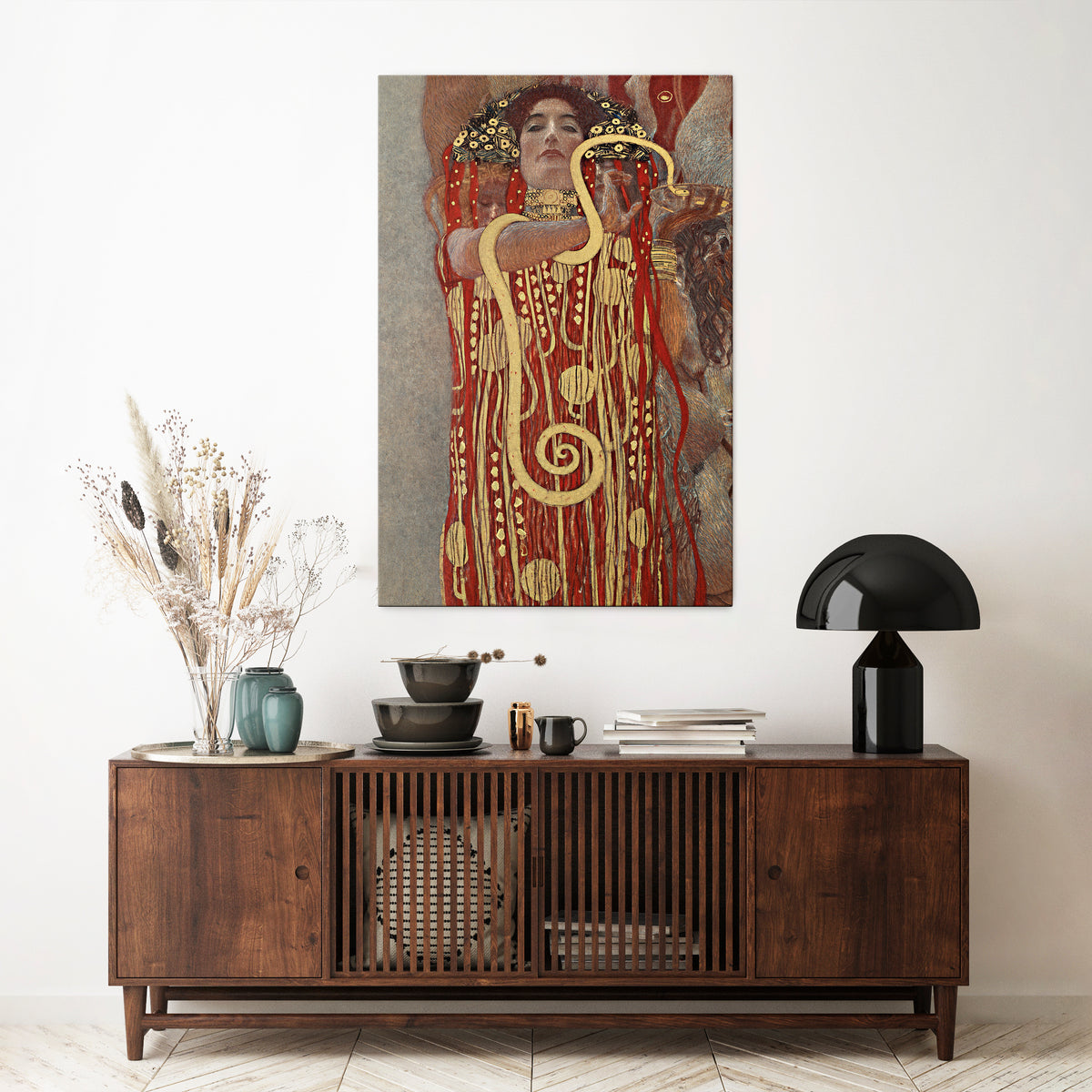 HYGIEIA BY KLIMT Stampa su tela verticale