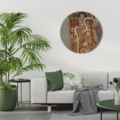 HYGIEIA BY KLIMT Round Wall Art