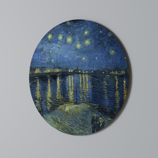NOTTE STELLATA SUL RODANO - Quadro rotondo