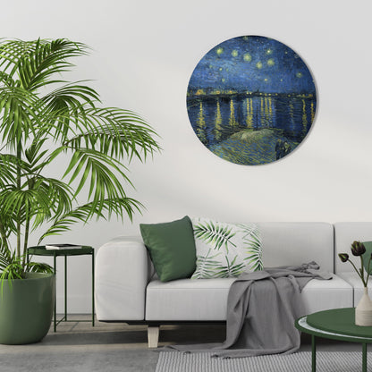 NOTTE STELLATA SUL RODANO - Quadro rotondo