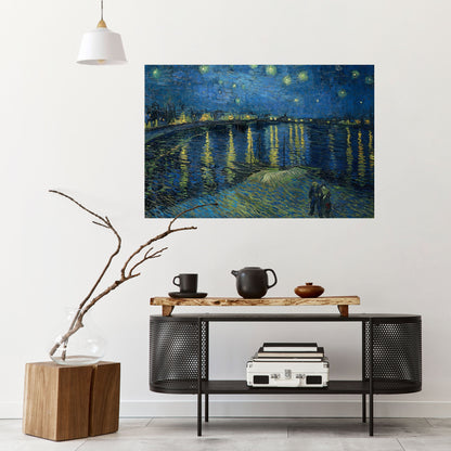 Poster orizzontale staccabile e attaccabile NOTTE STELLATA SUL RODANO