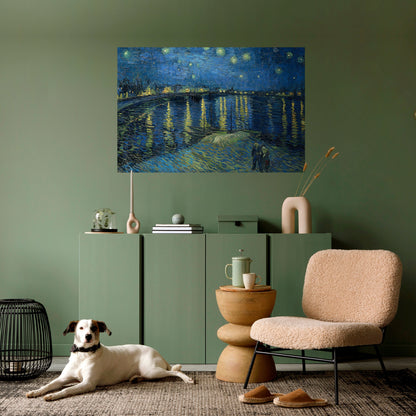 Poster orizzontale staccabile e attaccabile NOTTE STELLATA SUL RODANO