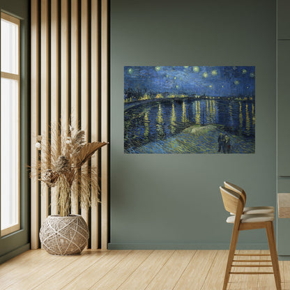 Poster orizzontale staccabile e attaccabile NOTTE STELLATA SUL RODANO