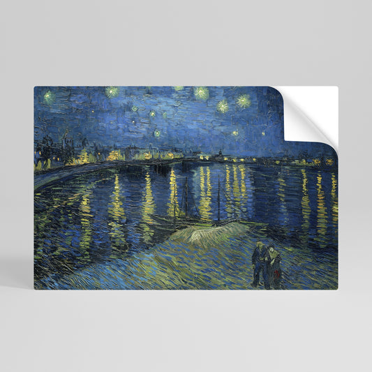 Poster orizzontale staccabile e attaccabile NOTTE STELLATA SUL RODANO