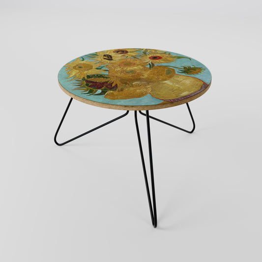 VASO CON DODICI GIRASOLI Tavolino da caffè 60