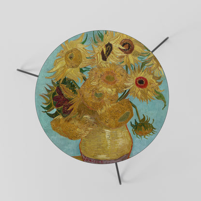 VASO CON DODICI GIRASOLI Tavolino da caffè 60