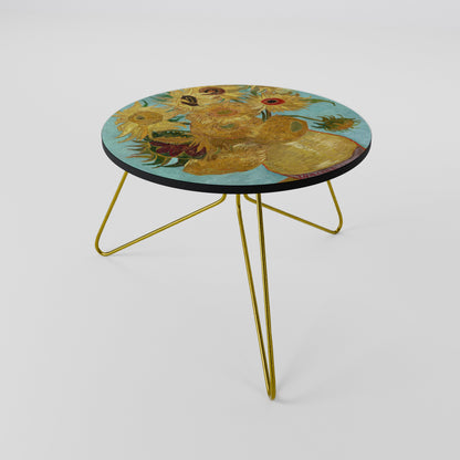 VASO CON DODICI GIRASOLI Tavolino da caffè 60